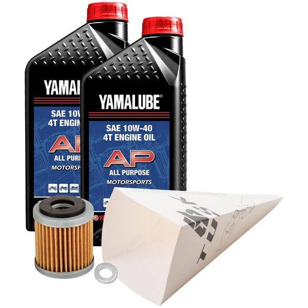Tusk 4-Stroke Oil Change Kit Yamalube All Purpose 10W-40 for