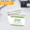 Fushing 50Pcs Ausweishülle,Kartenhülle,Wasserdichte Kartenhalter Ausweis,Transparent Kartenhalter,Badge Holder,Horizontal (100 * 85)