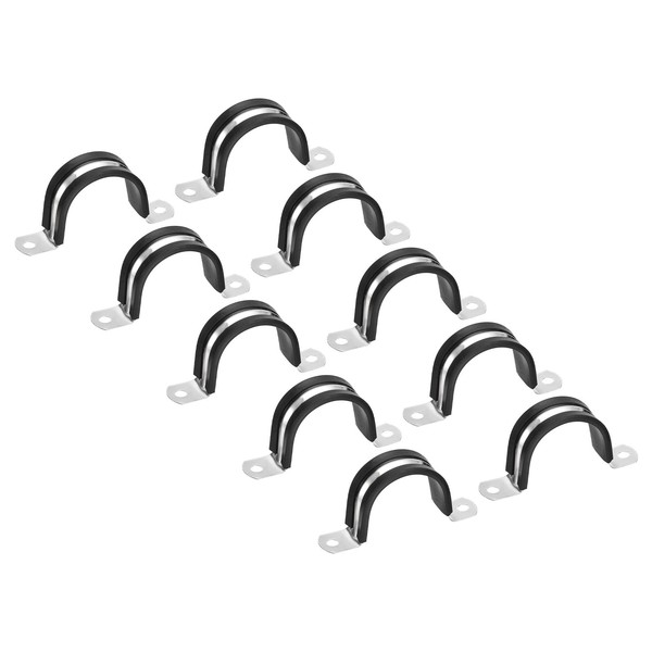 PATIKIL 1.57 inch/40mm Rigid Pipe Strap Clamp, 12 Pcs 304