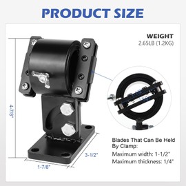 SCOTTCHEN Swivel Knife Making Vise, Knife Vise Tool, Knife Making Clamp,Work Bench Vise Tilts Rotates for Knife Making 360 Degree-1 Pack