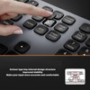Bluetooth Keyboard with Numeric Keypad Skid Resistance Pads 110 Keys