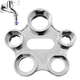 Efficient Water Flow Adjusting Tool, 10 in 1 Faucet Aerator Removal Tool, Multi-Use Faucet Aerator Key, Faucet Aerator Removal Wrench Tool for Easy Installation and Maintenance