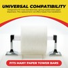 Qualihome White Universal Plastic Spring Loaded Toilet Paper Roll Holder