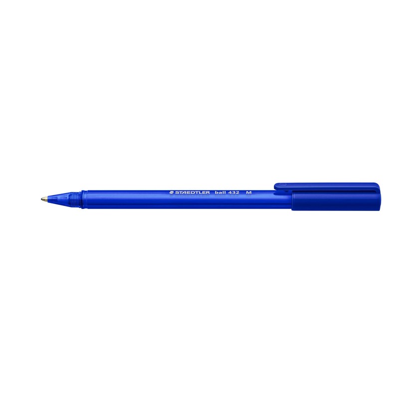 Staedtler 432 35M-3 Rainbow Ballpoint Pen, Medium, Blue, 10 Count