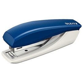 Leitz Leitz Mini-Heftgerät, Für 10 Blatt, Ergonomische Form, Blau, NeXXt-Serie, 55170095