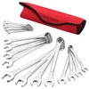 ROCHOOF Combination Wrench Set,16-Piece SAE Wrench Set 12-Point Chrome Vanadium
