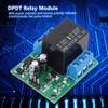 Self-Locking Relay Module, DC 5-24V 3-5A FlipFlop Latch DPDT Relay