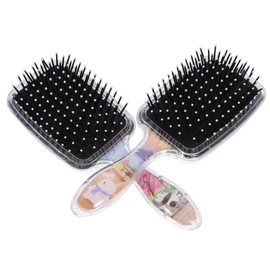 TOVINANNA 2pcs Cute Cartoon Panda Detangling Hair Brush Soft Bristles Hair Brush for Use Static Decorative Accessory for Types