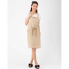 TO186 Cute Stylish Women's Ribbon Apron Beige, beige