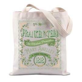 TIIMG Book Reader Gift Horror Monster Book Movie Lover Gothic Literature Tote Bag (Frankens)
