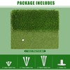 BIRDIEBLAST Premium Golf Hitting Mat, 10mm Foam Padding with Rubber