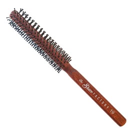 The Shave Factory Static Free Round Wooden Styling Brushes - Brushes for Hairdressers and Home Use - Professional Results and Long Lasting Shine (Brown-Model-19)