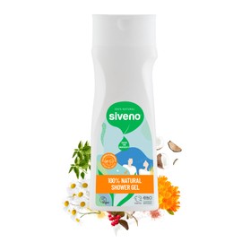 Siveno Natural Body Wash, Essential Oils, Vegan, Natural Extracts Everyday Cleansing, Nourishing & Moisturizing Shower Gel For Men & Women, Sulfates & Parabens & Dye Free (Pack of 1)