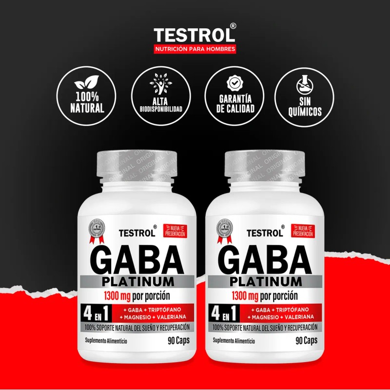 Gaba Platinum Testrol Combo Duo 90 Capsulas Cu Cpsulas