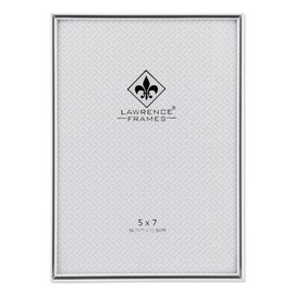 Lawrence Frames Simply Metal Picture Frame, 5 by 7-Inch, Silver