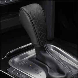 Funda de cuero para palanca de cambios de auto, cubierta antideslizante y transpirable para palanca de cambios, protector para palanca de cambios automática, accesorio decorativo universal