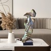 Thinker Statue, Silence is Gold Abstract Art Sculpture, Ponder Statue,