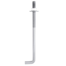 HROMIGRY 3/4” x 10” Concrete Anchor Bolts (10 Pack) L Shaped, Hot-Dip Galvanized