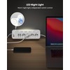 HoniHom Tischsteckdose mit USB C, PD 20W Steckdosenleiste Schreibtisch Einzeln