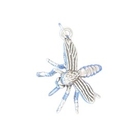 Generic Large Detailed Mosquito 3D 925 Solid Sterling Silver Charm Pendant Handcrafted, universal fit, vibrant enamel, secure design, artisan quality TREISM01702