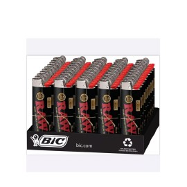 BIC RAW BLACK CLASSIC BIC LIGHTERS 50 COUNT