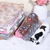 12 Pcs Dog Blanket Pet Paw Print Fleece Blanket Cat