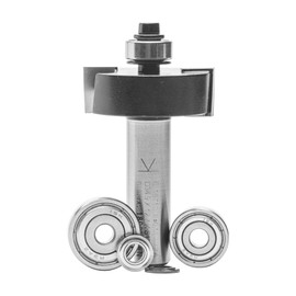 ENT Rebate Cutter Set TC Shank (C) 12 mm, Diameter (A) 34,9 mm, B 12,7 mm, D 40 mm, with Ball Bearing