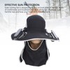 Wide Brim Solar Fan Hat Outdoor Fishing Sunscreen Quick Drying