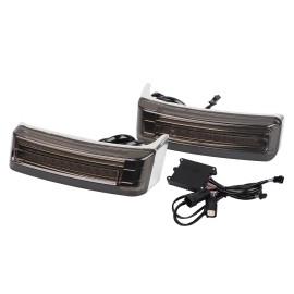 Unbranded Saddlebag Run Brake Turn Lamp Lights For Harley Street Glide FLHX Road King FLHR