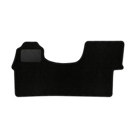 Bär-AfC VW04685 Classic Car Floor Mats for VW Crafter 2006-2016, Car Mats Needle Fleece Black, Edge Edging Black, Textile Foot Protection, Set of 1
