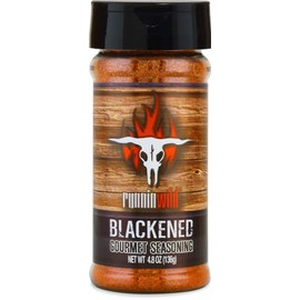 Runnin’ Wild Signature Blackened Seasoning – Irresistible Cajun Spice Blend for Chicken, Salmon, Shrimp & Fish | Bold & Flavorful Gourmet Blackening Rub, No Artificial Flavors or MSG added - 4.8oz