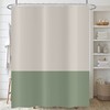 ASDCXZ Shower Curtain Green 180 x 180 cm, Modern Beige