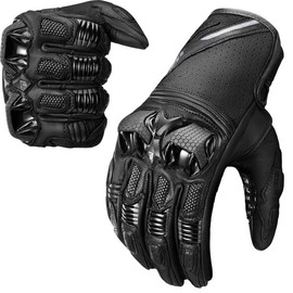 ILM Motorcycle Leather Gloves Breathable Riding Motocross Dirt Bike Glove with Touchscreen Men Women Model GL3