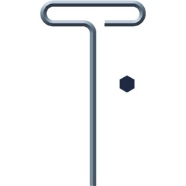 Eklind Tool 34640 4mm Standard Grip Hex T-Handle T-Key Allen Wrench, Pack of 6