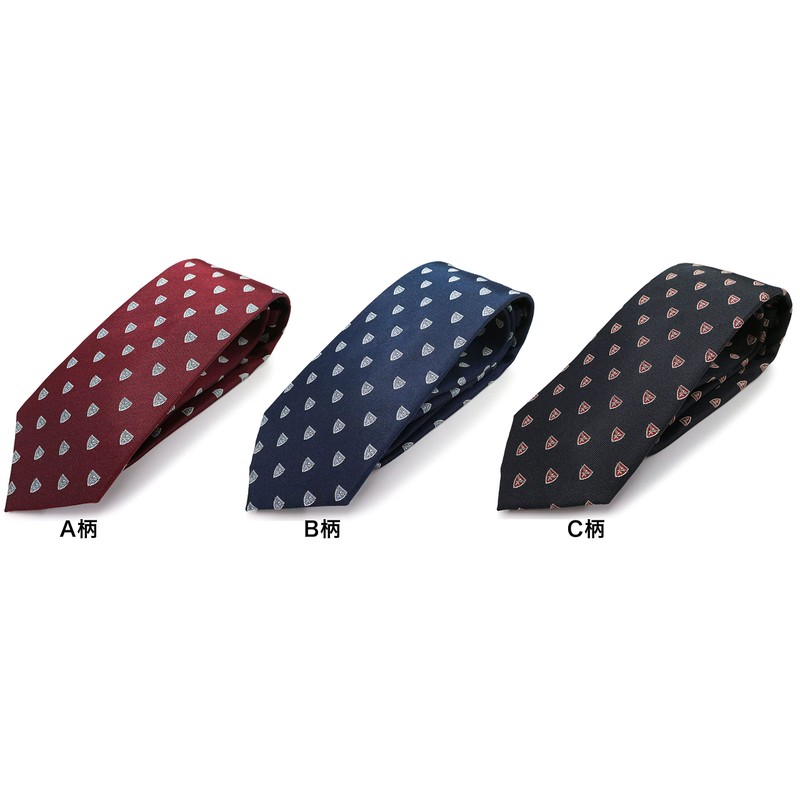 MICHI CORONDON Brand Necktie, Fine Crest Pattern, Crest Pattern, 100%