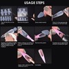 siyuwuro 60Pcs 5 Shapes Nail Tips Stickers Model 12 Size
