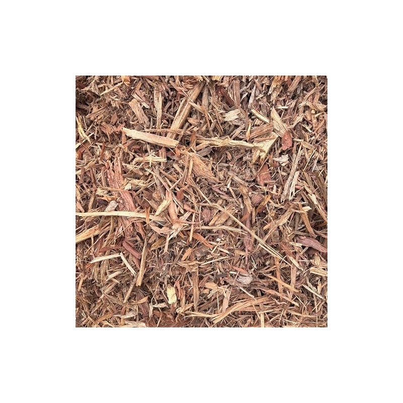 Natural Shredded Fiber Mulch. Ground Cover for Planters and Trees.