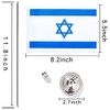 ZXvZYT 2 Pack Israel flag Israeli Table Flag Small Mini