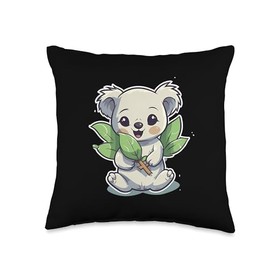 Eucalyptus Nipple Bottle Bärig Koala Cartoon Baby Koala Bearkoala Throw Pillow, 16x16, Multicolor