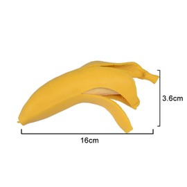 Vokowin 2 Pcs Banana Squishy Stress Ball, Fruit Sensory Balls for Adults, Simulation Banana Relief Stress Squeeze Fidget Toy as Birthday Presents Grip Trainer Hand Exercise Ball (K494-2)