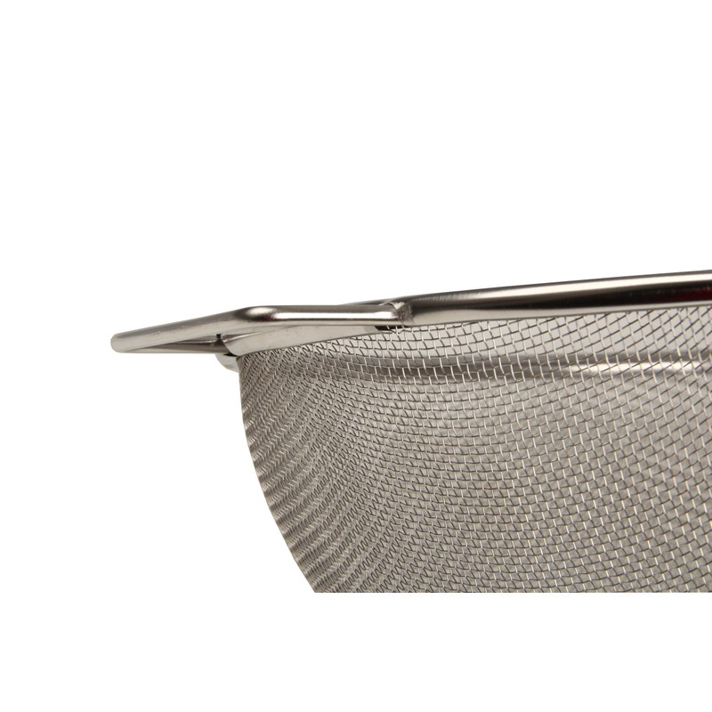 Fackelmann 28333 Fine Mesh Stainless Steel Colander 26cm Diameter, Silver,