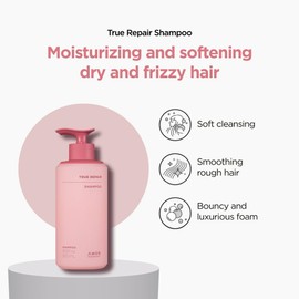 AMOS PROFESSIONAL True Repair Shampoo l Anti-Frizz & Smoothing Shampoo with Ceramide, For Dry & Damaged Hair, 5.9 fl.oz