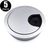Jetland Desk Grommet for Wire Organizer - Matte Silver, Fits