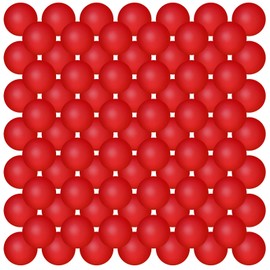 Hanaive 100 Pack Table Tennis Balls Multi Colored 40mm Plastic Balls Bulk Washable Small Game for Carnival Pool Games, Party Decoration Pet Toy(Red)