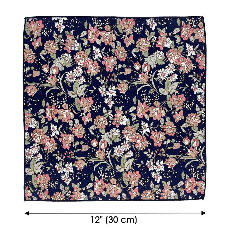 Kebocis Pañuelo cuadrado con bolsillo floral para hombre, 36952.00041666667, 12"