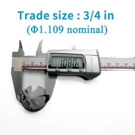 Dicio Junction Box clamp Hole Bushing Knockout R-omex Connector snap in fits 1" knockouts, 20 PCs Push-in Cable Connector Non Metallic Cable clamp Hole Bushing for Junction Box