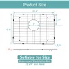 KINKIB Stainless Kitchen Sink Protector - 21" x 16" with