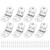 8 Pcs Flip Hinges Round Edge, 270 Degree Folding Flip