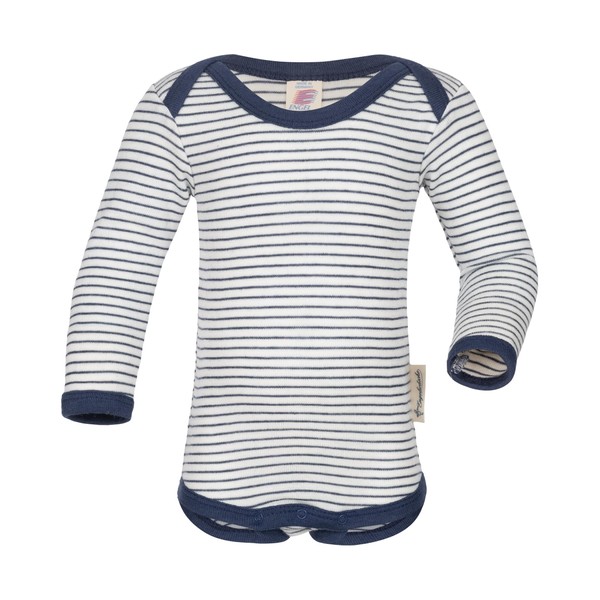Engel Baby Bodysuit Long Sleeves, 70% Wool (kbT), 30% Silk,