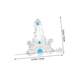 Gatuida Vintage Chinese Hair Coronet Set 1 Piece Retro Hair Stick for Women Traditional Hanfu Headpiece for Formal Events and Cultural Dress